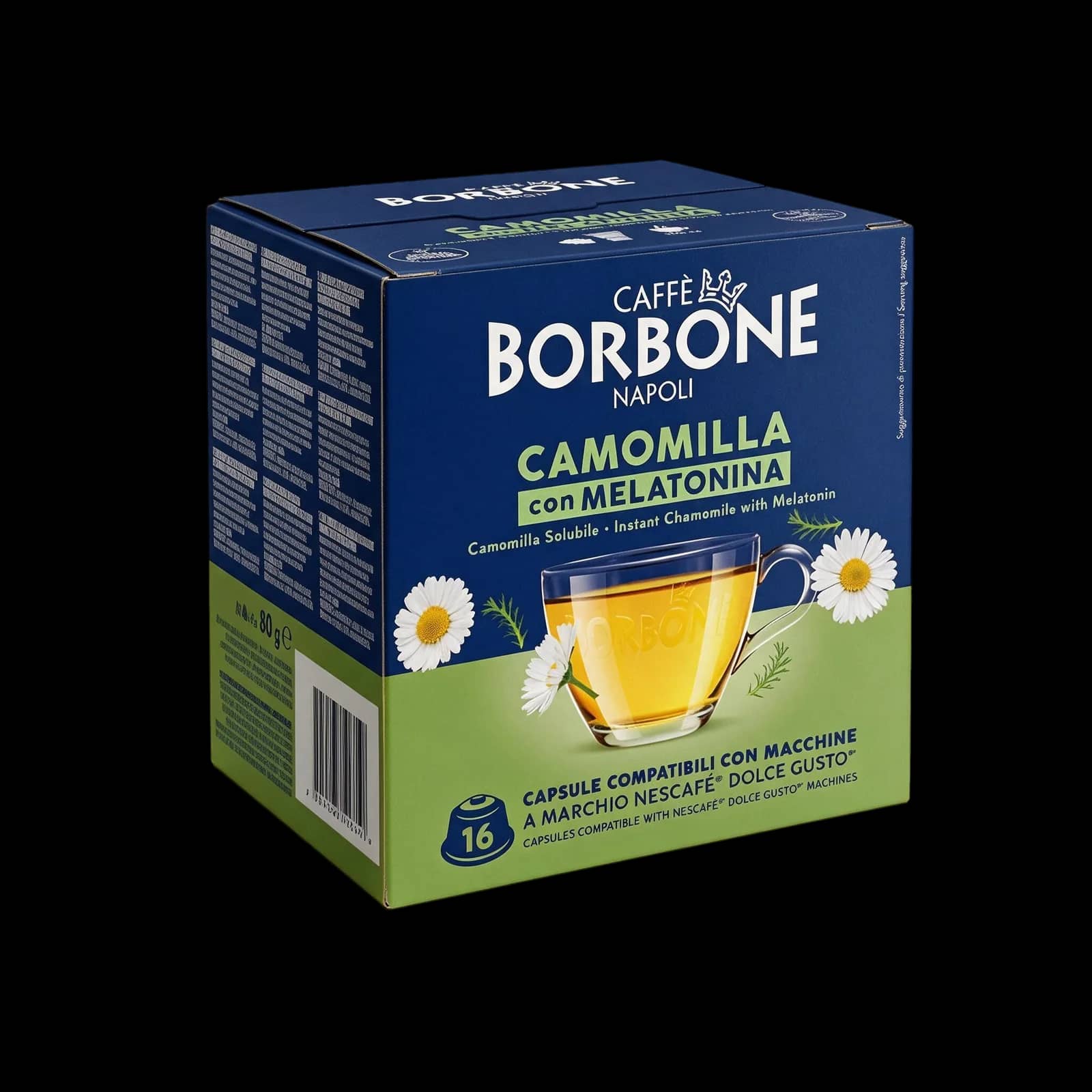 Borbone Camomilla e Melatonina 16 Capsule | Dolce Gusto
