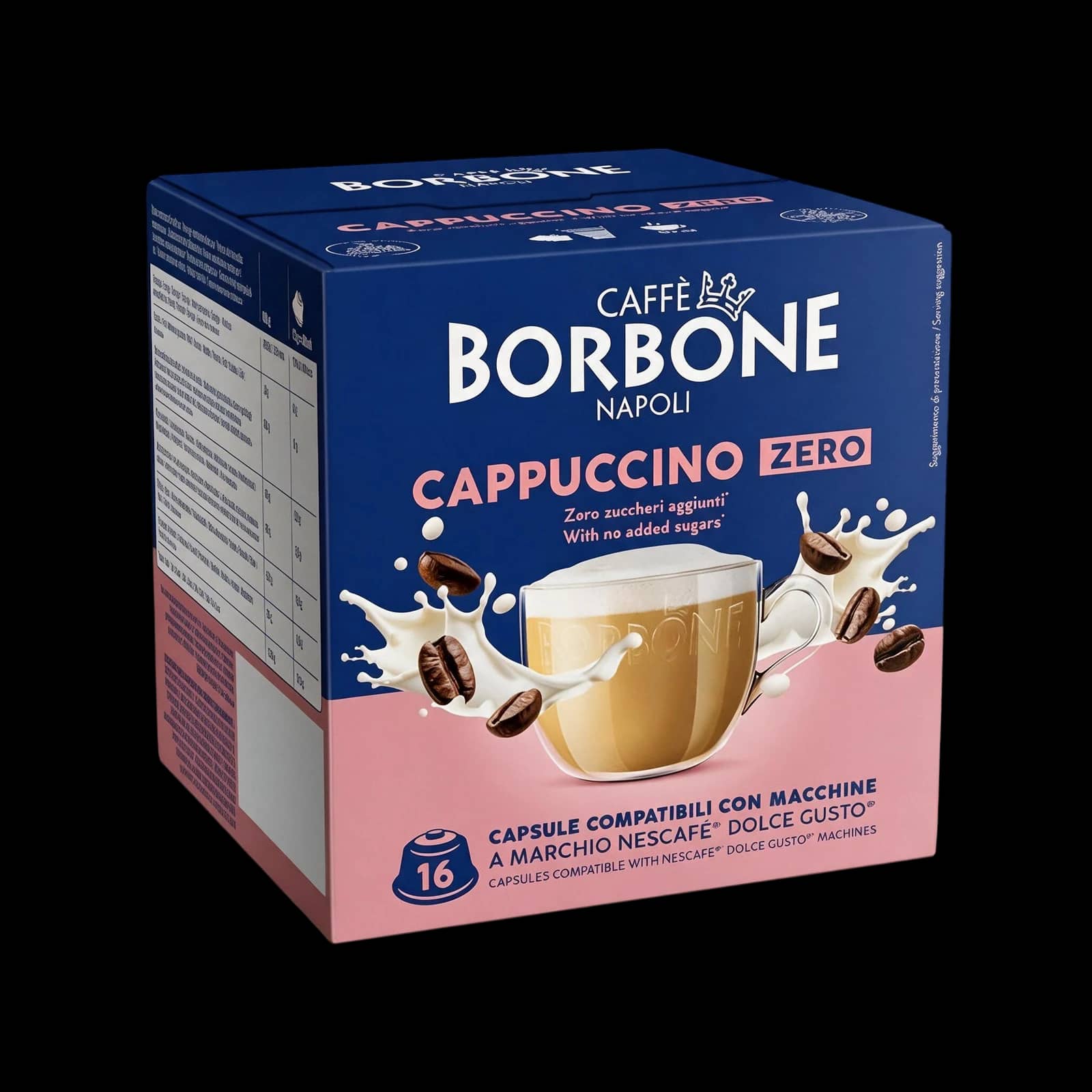 Borbone Cappuccino Zero 16 Capsule: Senza Zuccheri | Dolce Gusto