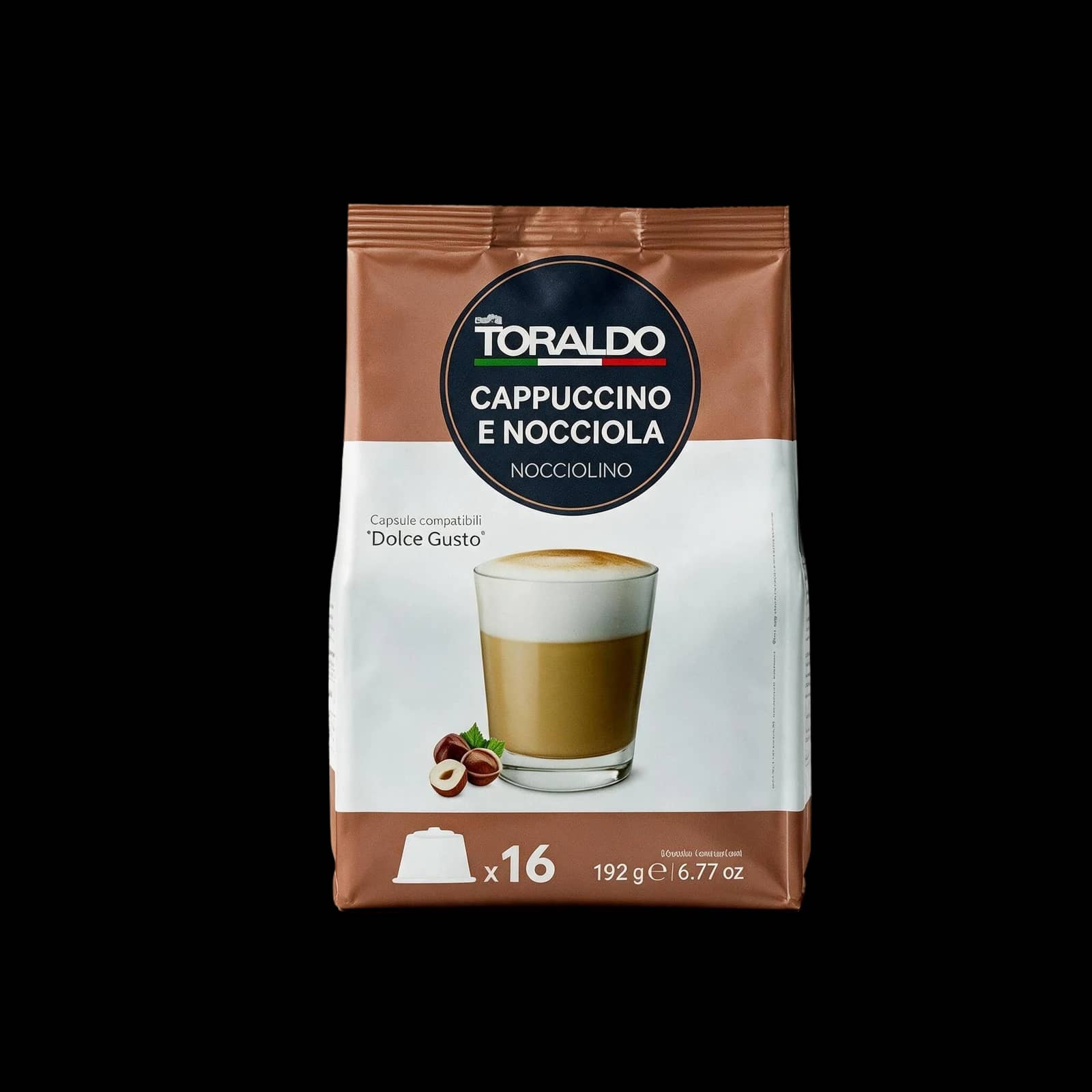 Toraldo Cappuccino e Nocciola 16 Capsule | Dolce Gusto